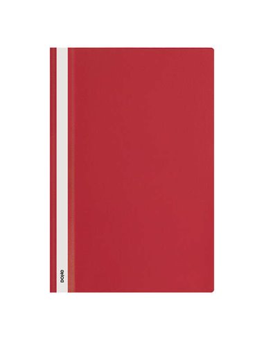 Dohe - Dossier avec attache en polypropylène - Format Folio - Couverture transparente et dos opaque - Idéal pour organiser les d