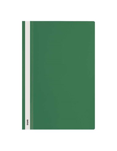 Dohe - Dossier avec attache en polypropylène - Format Folio - Couverture transparente et dos opaque - Idéal pour organiser les d