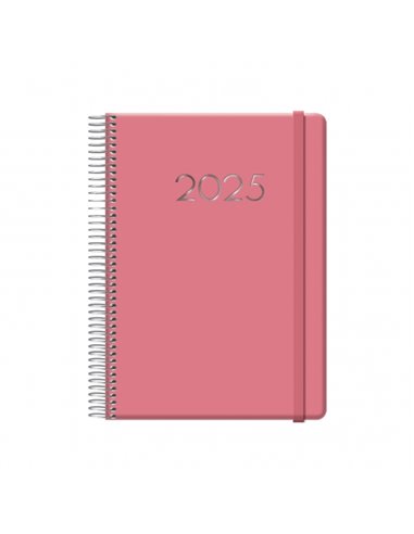 Dohe - Agenda Annuel Denver - Page Jour - Samedi et Dimanche même Page - Fermeture avec Caoutchouc Élastique - Taille 15x21cm - 