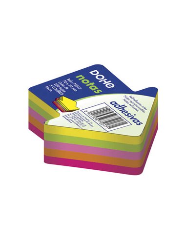 Dohe - Cubes de notes repositionnables - 75mmx75mm - Cube de 250 feuilles - Papier 75gr - Idéal pour le bureau et l'école