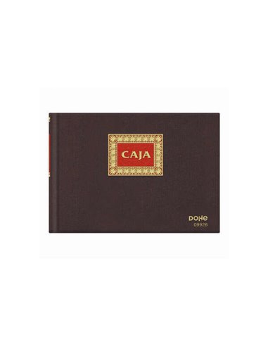 Dohe - Carnet Premium Relié Toile - 50 Feuilles Numérotées - Double Impression Rouge et Or - Papier Offset 100gr - Imprimé en De