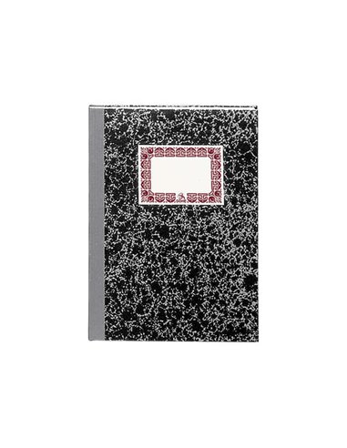 Dohe - Carnet relié en carton - 80 feuilles - Couverture en trois parties avec support en tissu - Intérieur en papier offset 70 