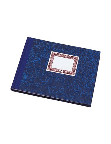 Dohe - Carnet relié en carton - 100 feuilles - Couverture en trois parties avec support en tissu - Intérieur en papier offset 70