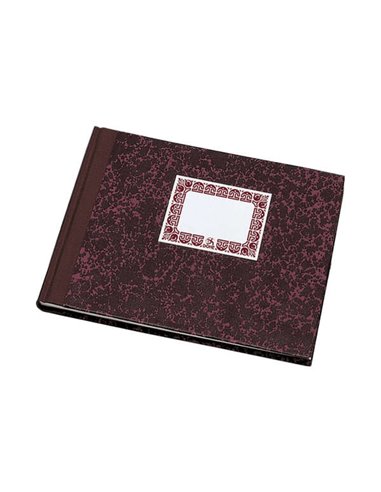 Dohe - Carnet Boîte Carton - Quart Paysage - Bordure Tissu - 100 Feuilles Offset de 70gr