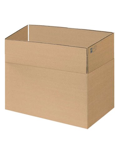 Dohe - Cartons d'emballage à 4 rabats - Dimensions 600x400x290mm - Carton canal 3mm - Résistant et durable - Idéal pour l'expédi