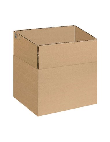 Dohe - Boîtes d'emballage à 4 rabats - Dimensions 440x325x420 mm - Carton canal 3 mm - Résistant et durable - Idéal pour l'expéd