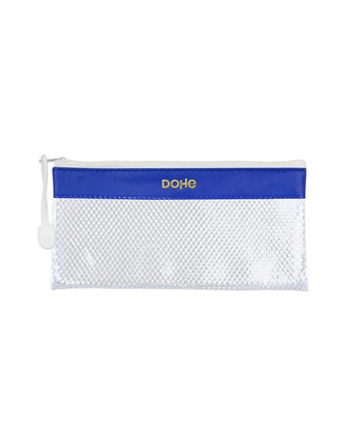 Dohe - Sac à fermeture éclair en PVC - 22x11 mm - Résistant à l'eau - Idéal pour organiser de petits objets