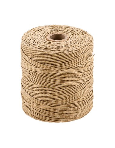 Dohe - Bobine de Corde à Colis - 300 Mètres de Lin Naturel - 4 Plis et 400g - Spécial Colis