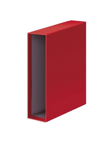 Dohe - Couverture Archicolor pour Classeur à Levier - Format Folio - Carton Ligné - Coloris Rouge