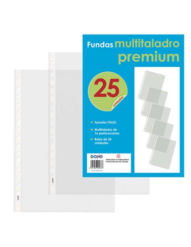 Dohe - 25 couvercles multi-percés Premium avec 16 perforations - Polypropylène brut