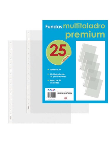 Dohe - 25 couvercles multi-percés Premium avec 16 perforations - Polypropylène brut