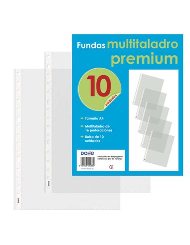 Dohe - 10 Couvertures Premium Multi-Percées avec 16 Perforations - Polypropylène Brut