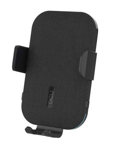 DCU Tecnologic - Support de téléphone de voiture avec charge rapide sans fil 15 W - Charge rapide sans fil jusqu'à 15 W - Matéri