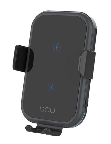 DCU Tecnologic - Support de téléphone portable avec charge rapide sans fil 15 W - Charge rapide sans fil jusqu'à 15 W - Prend en