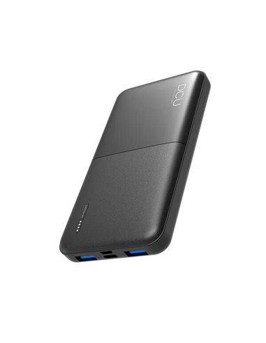 DCU Tecnologic - Banque d'alimentation à chargement rapide - 10 000 mAh - Triple sortie USB avec alimentation 20 W et charge rap