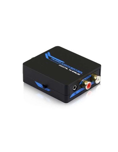 DCU Tecnologic - Convertisseur numérique coaxial + optique Toslink vers audio auxiliaire - Convertit simultanément l'audio numér