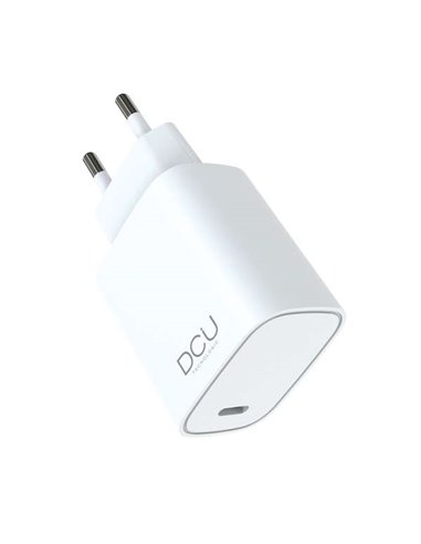 DCU Tecnologic - Chargeur Gan USB Type C PD 30W - Blanc