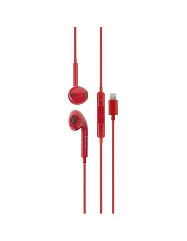 DCU Tecnologic - Casque stéréo avec connecteur Lightning - Couleur Rouge