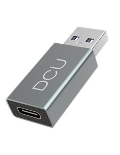 DCU Tecnologic - Adaptateur USB 3.0 vers USB Type C en Aluminium - Couleur Métal