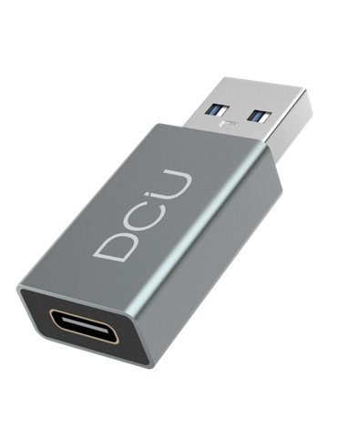 DCU Tecnologic - Adaptateur USB 3.0 vers USB Type C en Aluminium - Couleur Métal