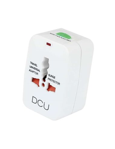 DCU Tecnologic - Adaptateur de voyage universel - Connectez vos appareils dans n'importe quel pays - Tension et courant idéaux p