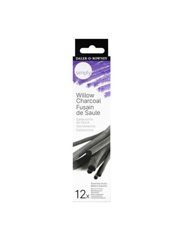 Daler Rowney - Simply Pack de 12 charbons de saule