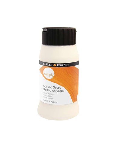 Daler Rowney - Bouteille d'apprêt Simply Yes-o - 500 ml - Blanc