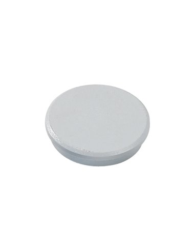 Dahle - 95532 Pack de 10 Aimants pour Tableau Blanc - Diamètre 32 mm - Couleur Gris