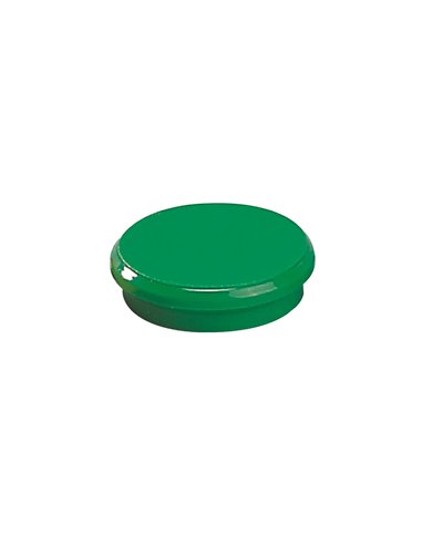 Dahle - 95524 Pack de 10 Aimants pour Tableau Blanc - Diamètre 24 mm - Couleur Vert