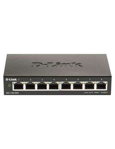 D-Link - Switch intelligent 8 ports Gigabit 10/100/1000 Mbps