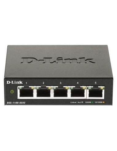 D-Link - Switch intelligent 5 ports Gigabit 10/100/1000 Mbps