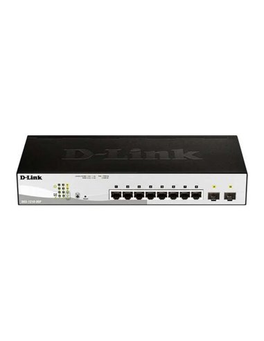 D-Link - Switch Semi-administrable 8 Ports PoE Gigabit 45W + 2 Ports Giga Combo