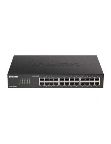 D-Link - Switch Semi-administrable 24 Ports Gigabit 10/100/1000 Mbps