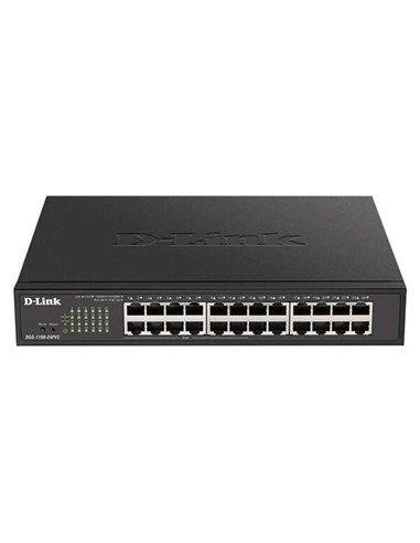 D-Link - Switch Semi-administrable 12 Ports PoE Gigabit 100W + 12 Ports Gigabit