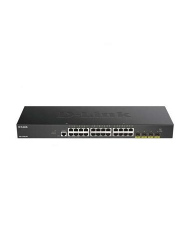 D-Link - Switch Semi-stable 24 Ports Gigabit + 4 Ports SFP+ 10G