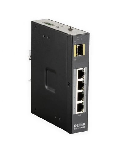 D-Link - Switch Industriel Non Géré 4 Ports PoE Gigabit 120W + 1 Port SFP