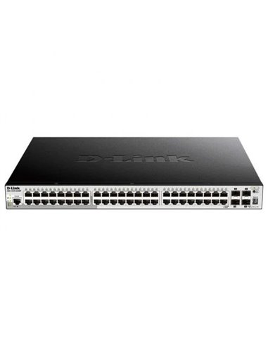 D-Link - Switch administrable 48 ports PoE Gigabit + 4 ports SFP+ 10G