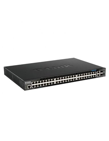 D-Link - Switch administrable 44 ports Giga PoE + 4 ports PoE 2,5G + 2 ports 10G + 2 ports SFP 10G