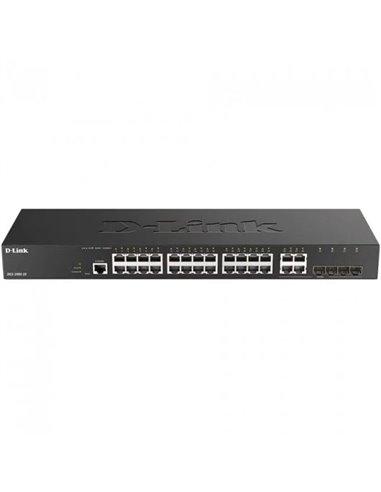 D-Link - Switch administrable 24 ports Gigabit + 4 SFP