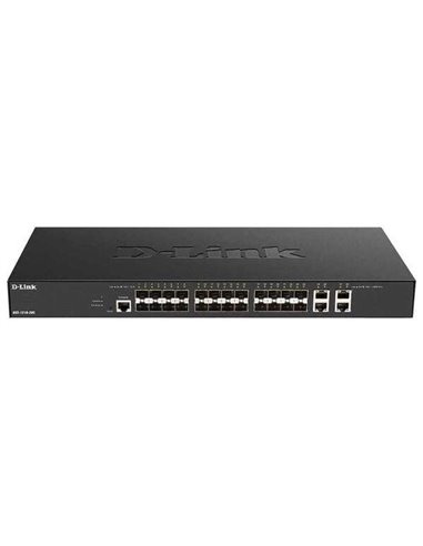 D-Link - Switch administrable L2 24 ports Gigabit 10G SFP+ + 4 ports 10G