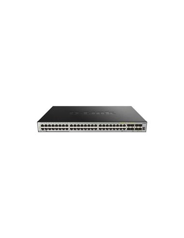 D-Link - Switch administrable 44 ports 10/100/1000 BASE-T + 4 ports combo 1000 BASE-T/SFP + 4 ports 10GbE SFP+