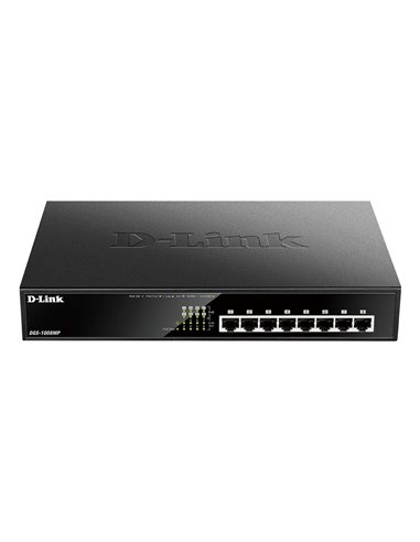 D-Link - Switch 8 ports Gigabit 10/100/1000 Mbps - PoE+