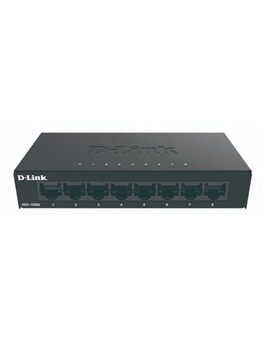 D-Link - Switch 8 ports Gigabit 10/100/1000 Mbps