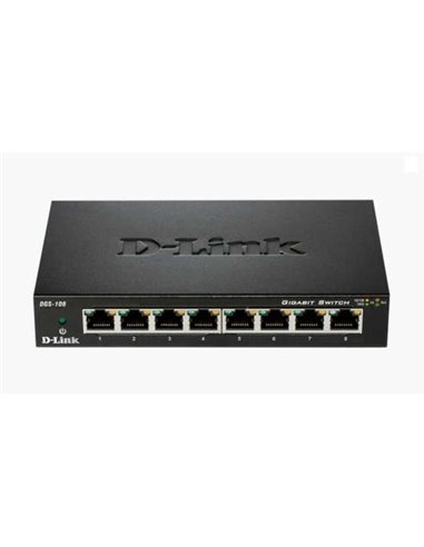 D-Link - Switch 8 ports Gigabit 10/100/1000 Mbps