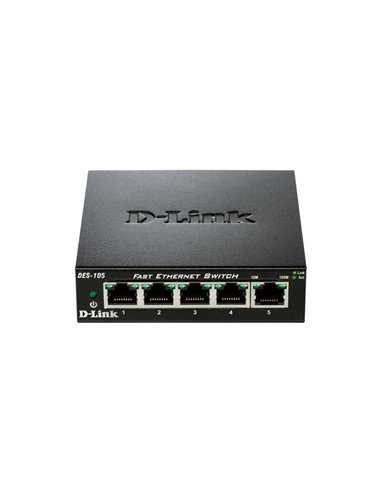 D-Link - Switch 5 Ports Fast Ethernet Gigabit 10/100 Mbps