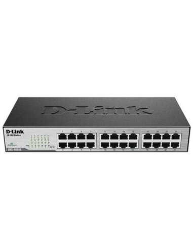 D-Link - Switch 24 Ports 10/100Mbps non Gérable