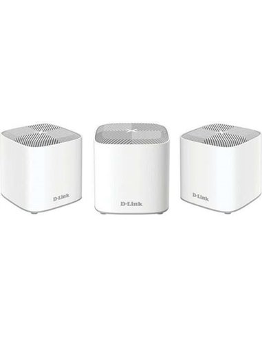 D-Link - Système WiFi Mesh Double Bande - WiFi 6 - 3 Points d'Accès - Ports LAN et WAN - MU-MIMO - WPA3