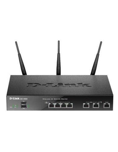 D-Link - Routeur professionnel VPN unifié WiFi double bande - Jusqu'à 1300 Mbps - 2 ports LAN et 2 ports WAN - 3 antennes extern