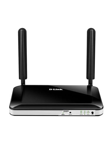 D-Link - Routeur Sans Fil WiFi 4G LTE - Jusqu'à 150Mbps - 4 Ports RJ45 10/100 Mbps - 2 Antennes Externes - Couleur Noir