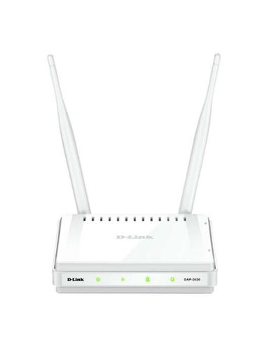 D-Link - Point d'accès Wireless N - Port RJ45 - 2 Antennes Externes - Bouton WPS - Couleur Blanc